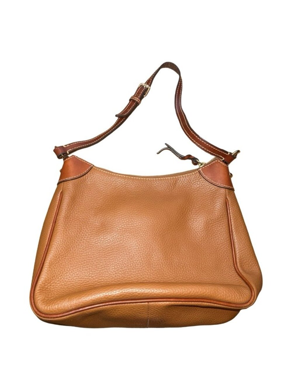 Dooney Bourke Women's Leather Shoulder Bag Brown Tan Canvas - Picture 9 of 9